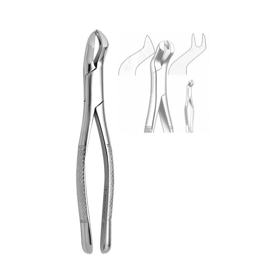 Щипці д/верхніх верхніх молярів (коренів), ліві, Америк. стиль, 2650/88-L (МЕДЕСІ)