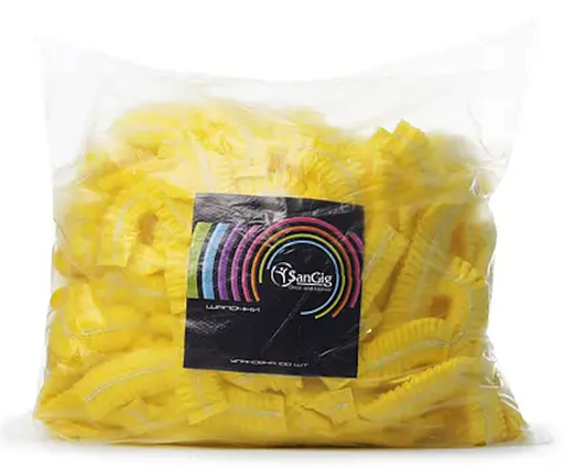 Шапочка одноразова Кульбабка зі спанбонду, 100 шт (SanGig)