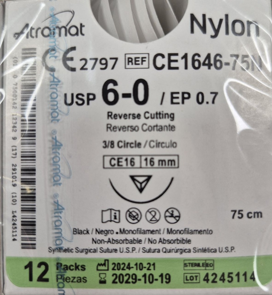 Нейлон монофіламент Атрамат 75 см (Nylon Monofilament Atramat)