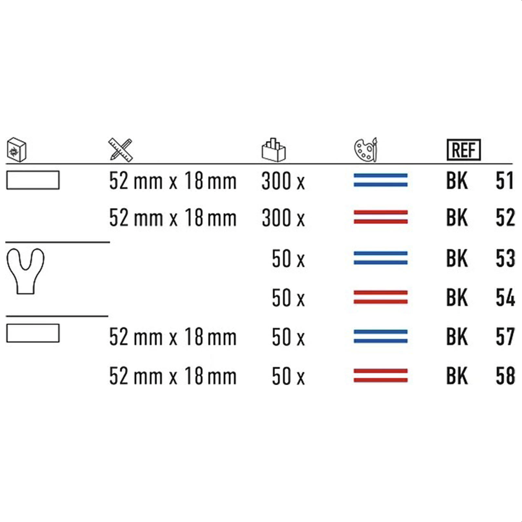 Артикуляційний папір BK51 синій, 100 мкм, 300 лист. (Bausch)