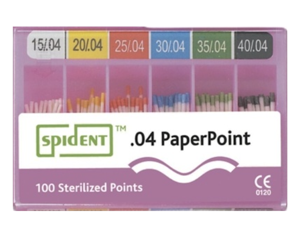 Паперові штифти Спайдент, конус 04 (Spident)