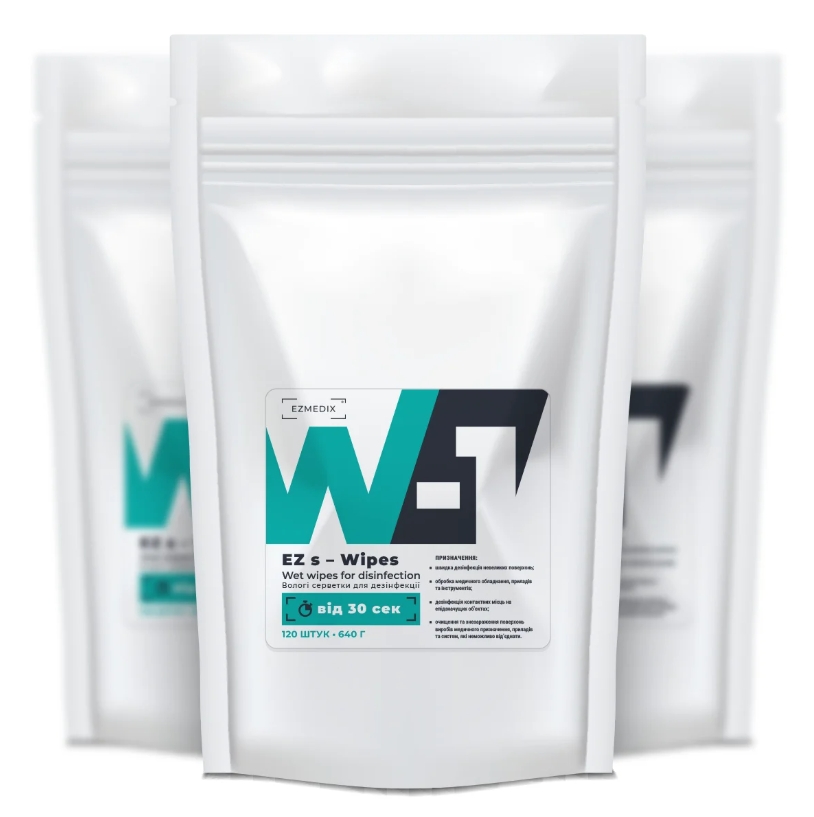 Серветки спиртові W-1 Езмедікс, 120 шт (Wipes, Еzmedix)