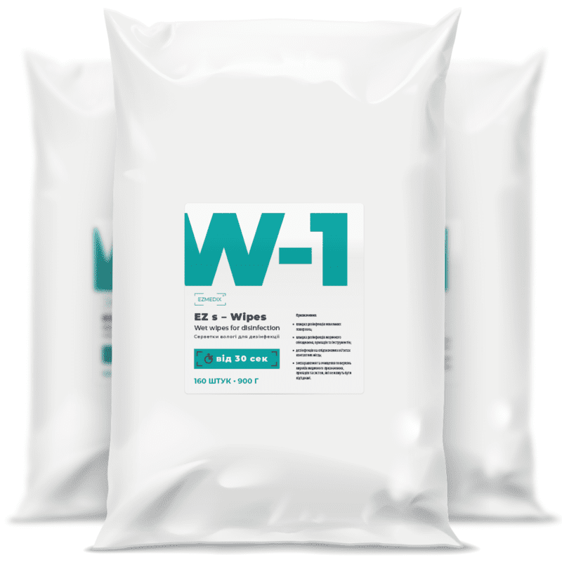Серветки спиртові W-1 Езмедікс, 160 шт (Wipes, Еzmedix)