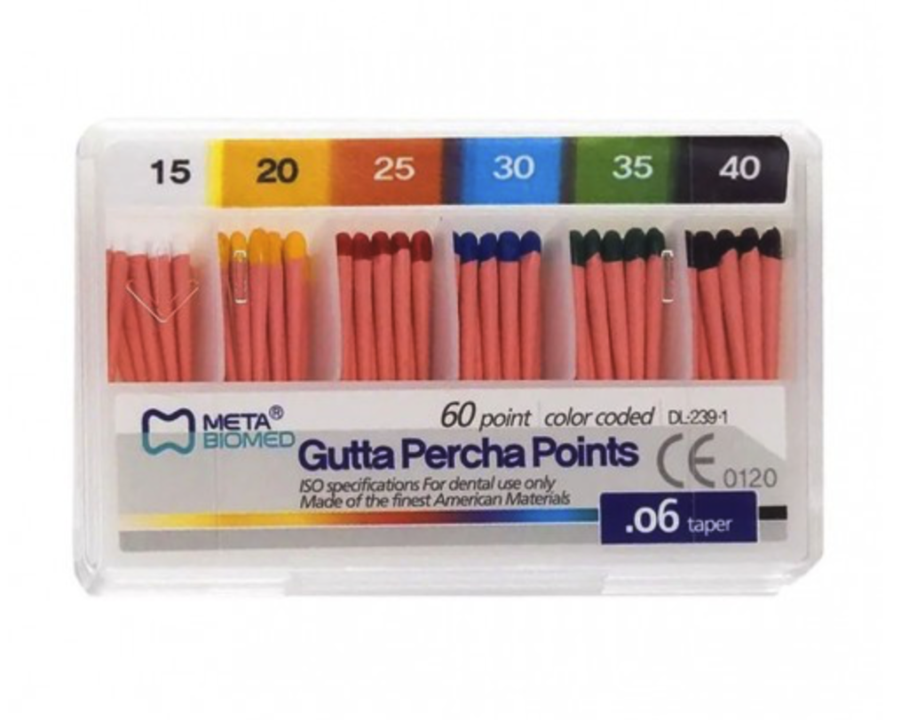 Гутаперчеві штифти МЕТА, конус 06
