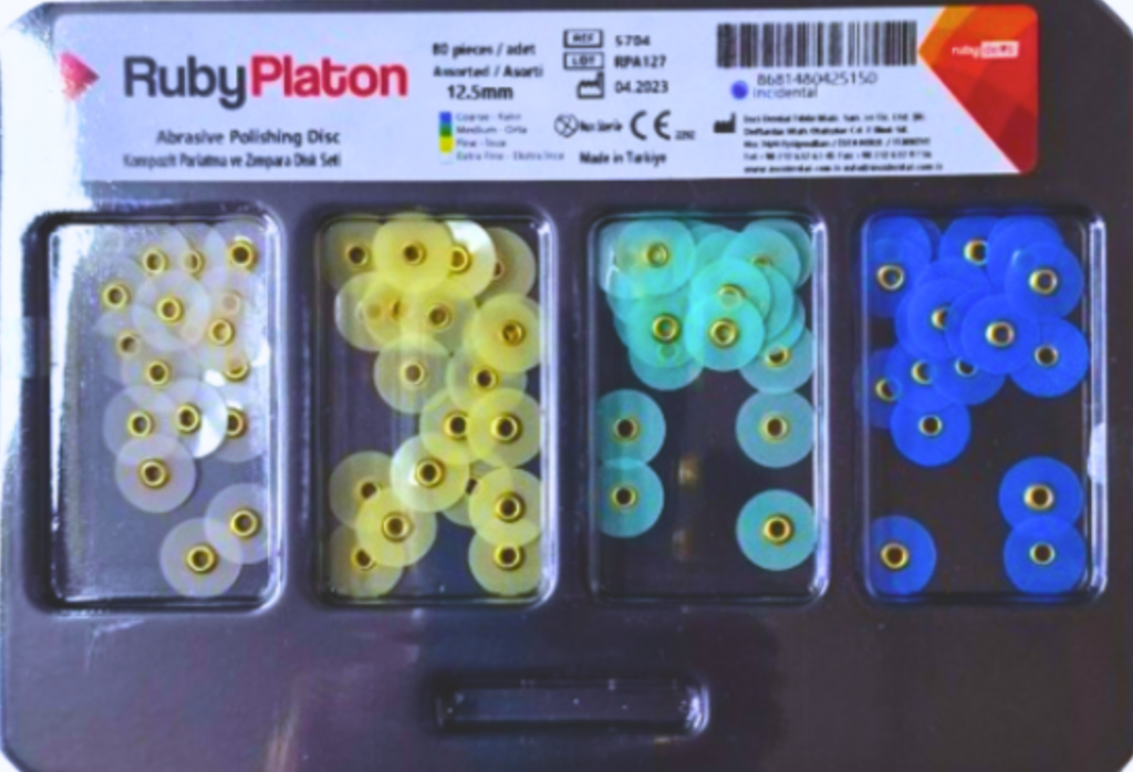 Диски для полірування RUBY PLATON (12.5 мм), 80 шт