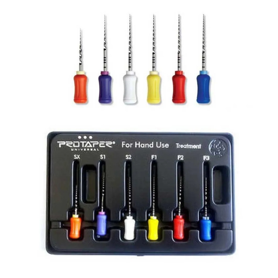 Протейпери РУЧНІ Універсал (Голд)  в асортименті, 6 шт (ProTaper Universal HAND)