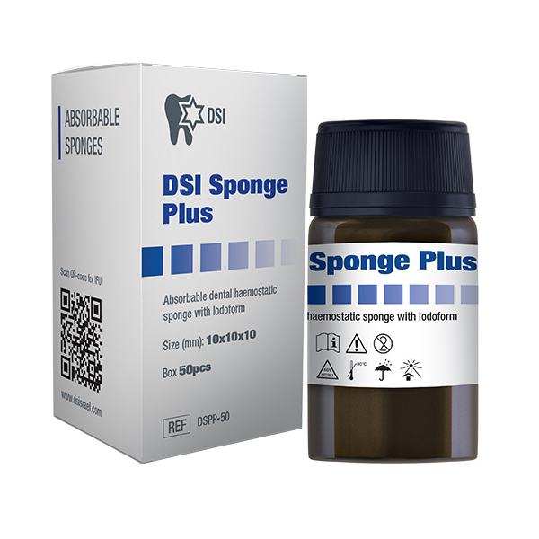 Губка гемостатична з йодоформом Sponge Plus, 50 шт
