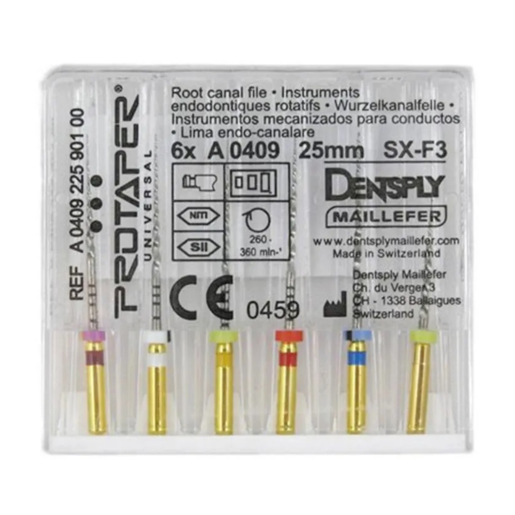 Протейпери Універсал (Голд) в асортименті, 6 шт (ProTaper Universal)