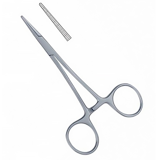 Зажим 125 мм (BH.224.125) Mosquito прям.