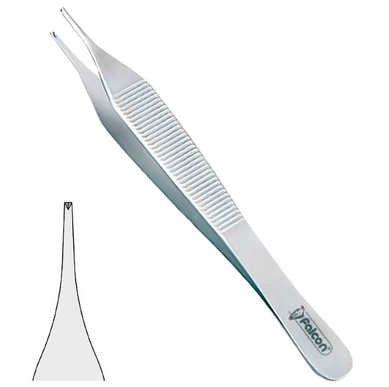 Пінцет 120мм (BD.610.120) Adson Micro хір.