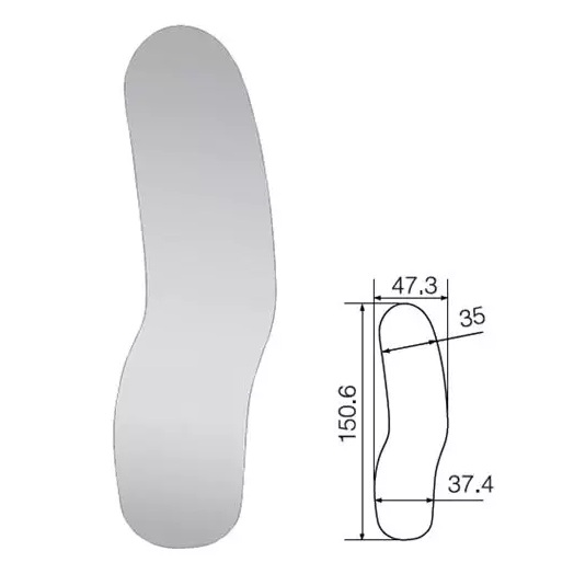 Дзеркало інтраоральне DME4G, скляне, для фотографування. HR- напилення. Occlusal