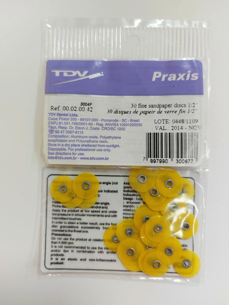 Диски полірувальні ПРАКСІС файн, 30 шт., 0.3004F (TDV)