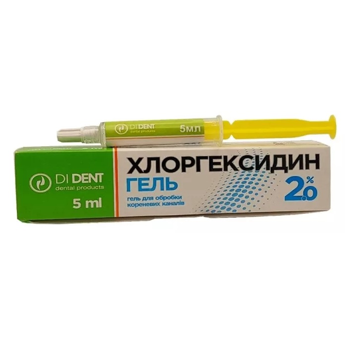 Хлоргексидин гель 2%, 5 мл (ДіДент)