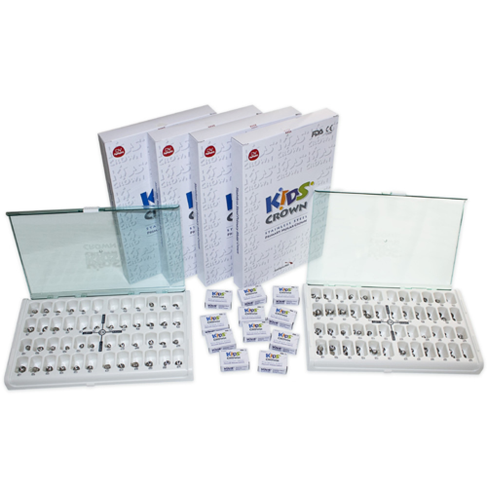 Коронки дитячі Kids Crown набір Assorted kit 96 шт