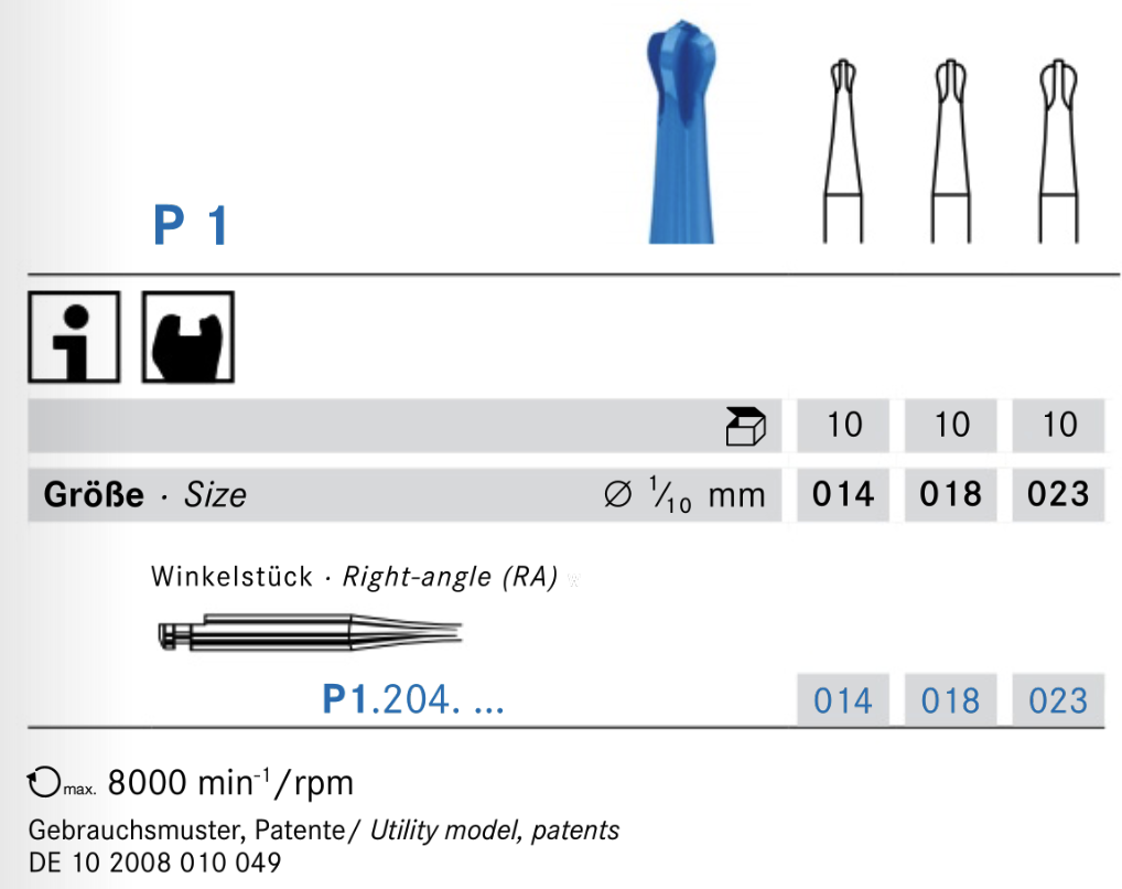 P1.204 POLYBUR Komet dental