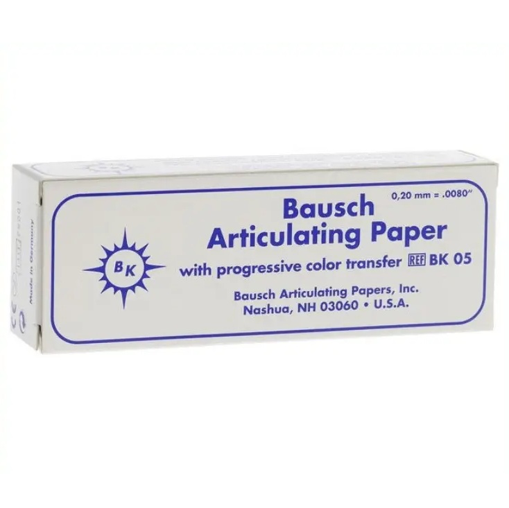 Артикуляційний папір BK05 синій, 200 мкм, 300 лист. (Bausch)