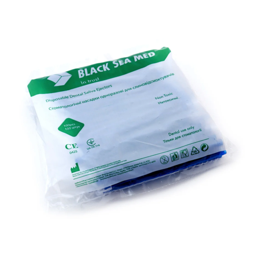 Наконечники для слиновідсмоктувачів БлекСіМед, 100 шт (BlackSeaMed)