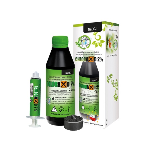 Хлораксід, гіпохлорит натрію 2% (CHLORAXID)