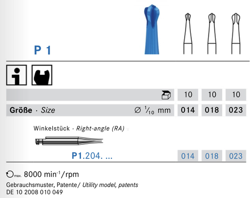 P1.204 POLYBUR Komet dental