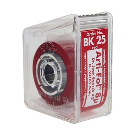 [BK25] Артикуляційна фольга BK25 червона, 8мкм, 22мм, 20м (Bausch)