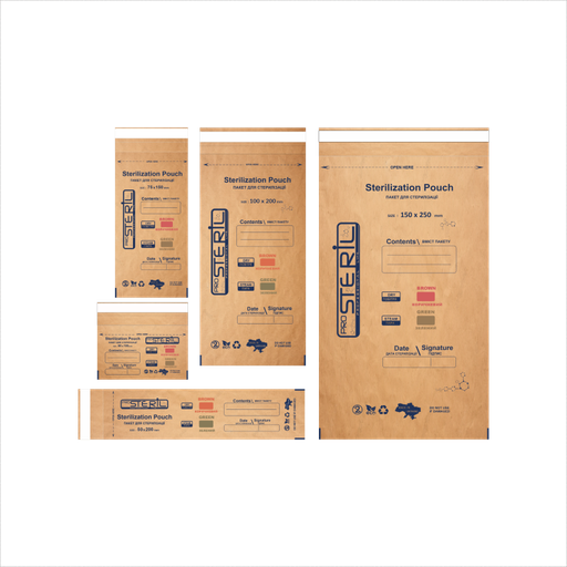 Крафт пакети ProSteril для стерилізації 100 шт (Сухожар)