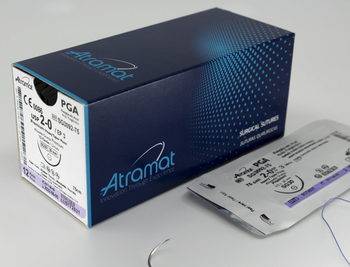 [1695-45] Полігліколід (ПГА) Атрамат 45 см (Polyglycolic Acid PGA Atramat)